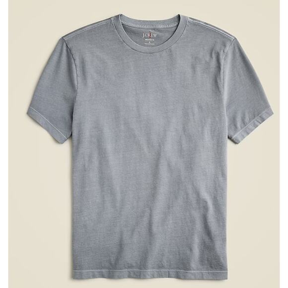J.Crew Broken-in T-Shirt Mens 2XL Gray Garment Dyed Cotton Crewneck Short Sleeve - Picture 3 of 8